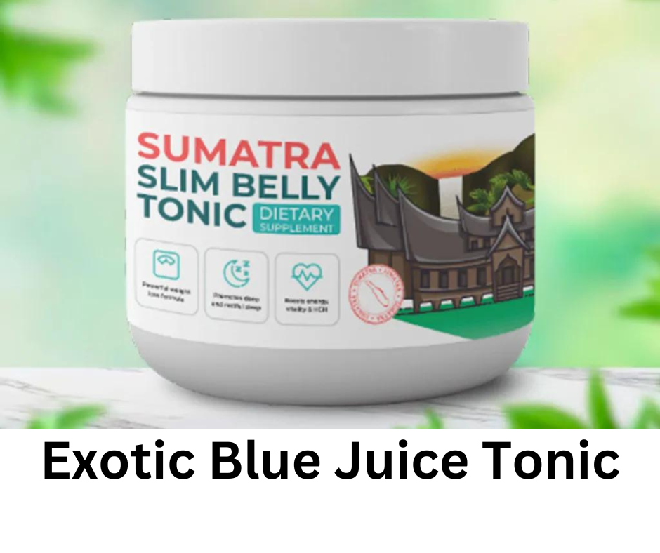 exotic blue juice tonic