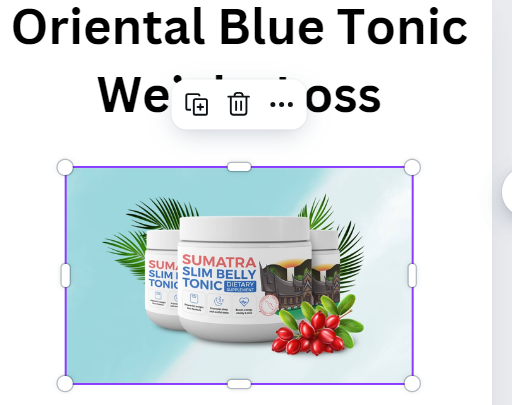 Oriental Blue Tonic Weight Loss